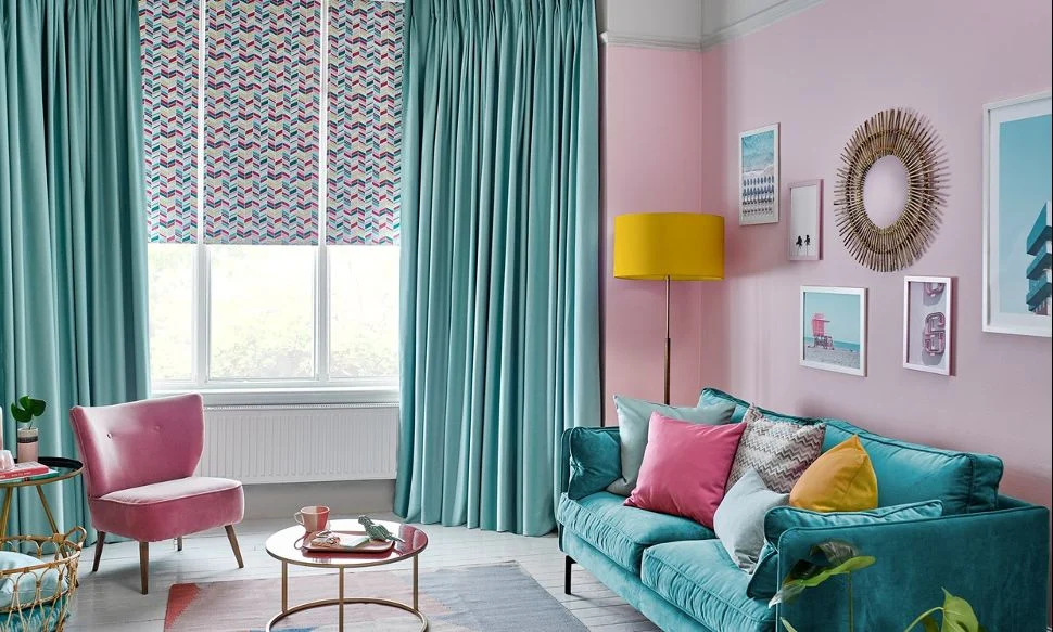 How to combine curtain colors to enlarge the house.png